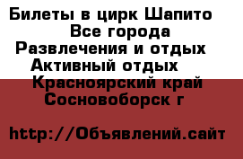 Билеты в цирк Шапито. - Все города Развлечения и отдых » Активный отдых   . Красноярский край,Сосновоборск г.